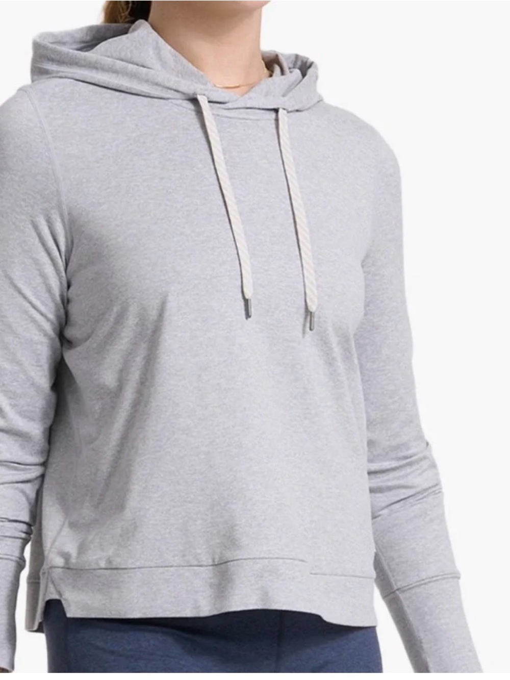 Vuori Light Grey Hooded Sweatshirt